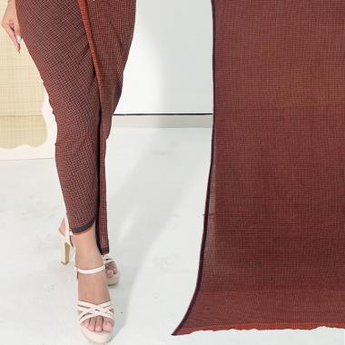 Tenun Endek Bali Motif Anggrek Warna Pink