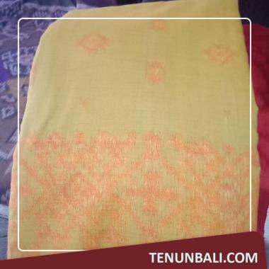 Kain Endek Meteran motif songket warna Hijau Gading