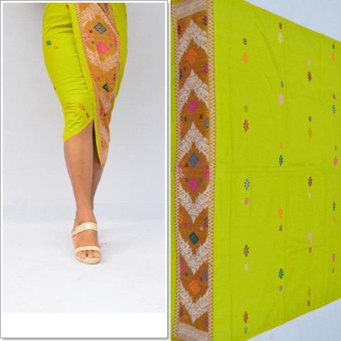 Tenun Songket Singaraja Warna Hijau Muda