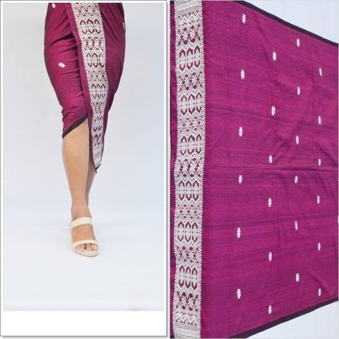 Tenun Songket Singaraja Warna Ungu