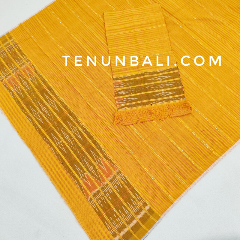 endek banyumas kuning tenunbali