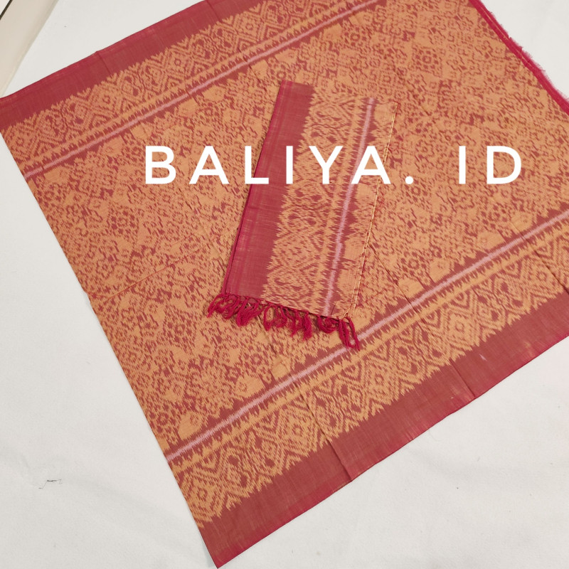 kamen endek catri warna maron baliya