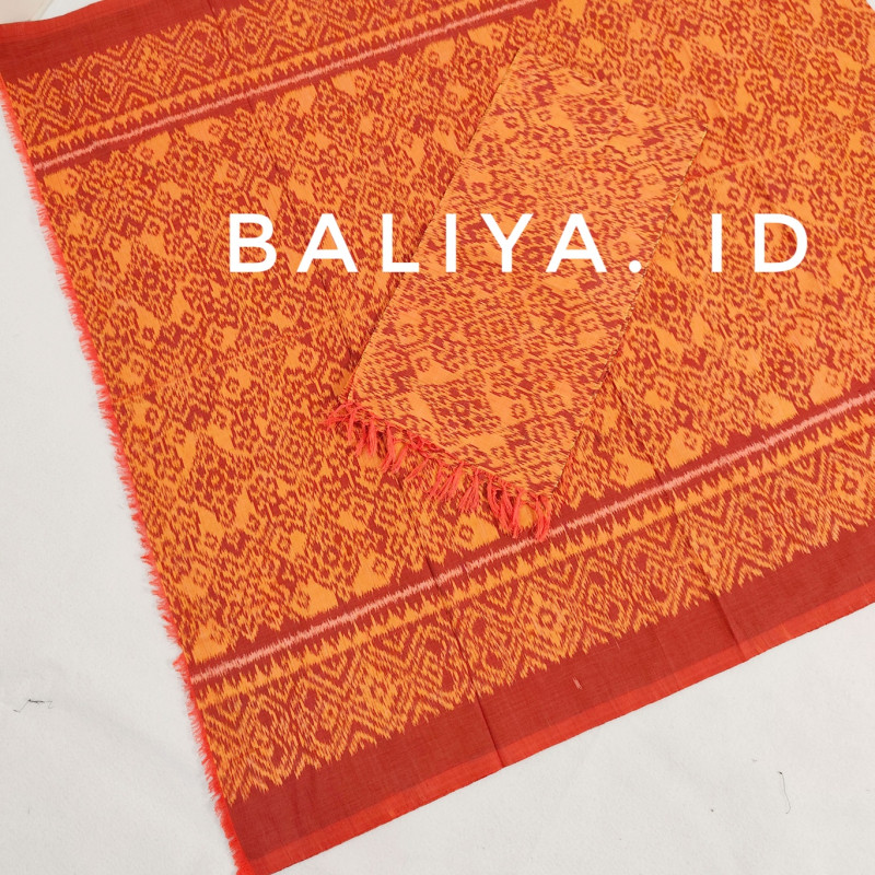 kamen endek catri warna orange baliya
