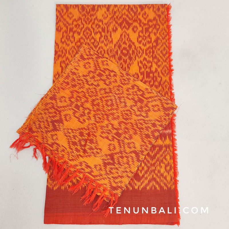 kamen endek catri warna orange